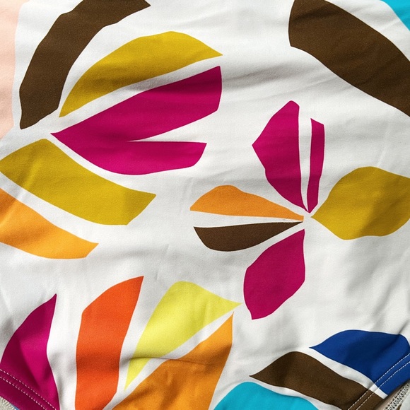 NWOT Tabitha Brown x Target Botanical Print Lowback One Piece Swimsuit, sz XS - Picture 3 of 10